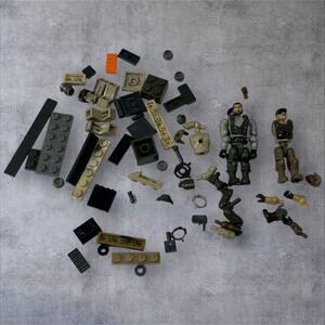 Mega Bloks Call of Duty Figures & Parts‎ Lot Custom Pieces Weapons Armor Mixed